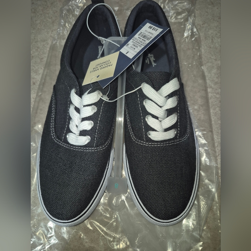 *DEAL* TWO Black Canvas Sneakers